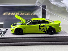 Load image into Gallery viewer, Elite 1:64 Green Charger SRT Engine Sedan Sports Model Diecast Metal Car New Collection
