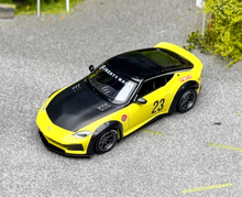 Load image into Gallery viewer, MINIGT 1:64 Yellow Nissan Z LB #24 Coupe Sports Model Diecast Metal Car New Collection

