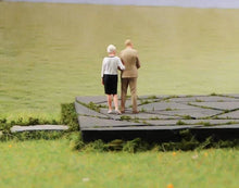 Load image into Gallery viewer, 1:64 Painted Figure Model Miniature Resin Diorama Sand Santa Old Folk Couple Toy

