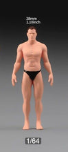 Load image into Gallery viewer, 1:64 Painted Figure Model Miniature Resin Diorama Sand Toy Muscular Man Strong New
