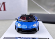 Load image into Gallery viewer, RM 1:64 Blue Aventador LP700-4 LBWK Sports Model Diecast Metal Car New Collection
