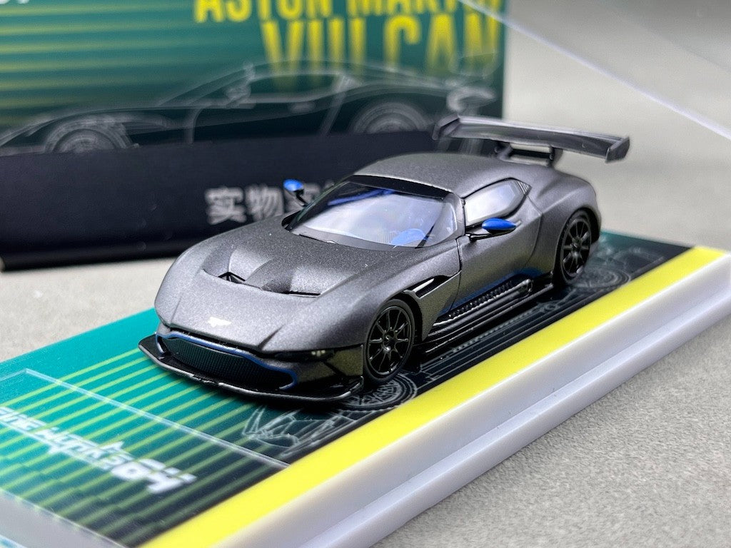 FW 1:64 Matte Black Vulcan Racing Sports Model Diecast Metal Car New Collection