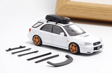 Load image into Gallery viewer, 1:64 Furuya White Impreza WRX STI VIII 8 Wagon Model Diecast Metal Car New Collection

