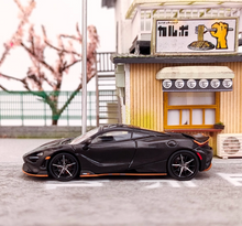 Load image into Gallery viewer, CM 1:64 Black Carbon 765LT Super Racing Sports Model Diecast Metal Car New
