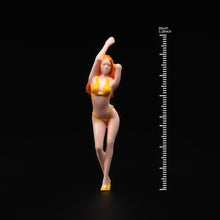 Load image into Gallery viewer, 1:64 Painted Figure Model Miniature Resin Diorama Sand Yellow Bikini Sexy Lady New
