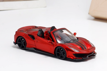 Load image into Gallery viewer, TPC 1:64 Red Novitec 488 Convertible Sports Model Diecast Metal Car New Collection
