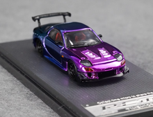 Load image into Gallery viewer, TM 1:64 Plating Blue Pink JDM RX-7 FD3S RE Sports Model Diecast Metal Car New Collection

