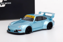 Load image into Gallery viewer, TPC 1:64 Ice Blue RWB 993 Classic Racing Sports Model Diecast Metal Car New Collection
