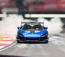 Load image into Gallery viewer, CM 1:64 Blue Senna GTR #47 Racing Sports Model Diecast Metal Car New Collection
