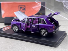 Load image into Gallery viewer, DCM 1:64 Purple Silver Hood Cullinan Luxury SUV Model Diecast Metal Car New Collection
