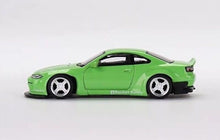 Load image into Gallery viewer, MINIGT 1:64 Green JDM Nissan Silvia S15 Racing Sport Model Toy Diecast Metal Car 500
