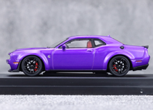Load image into Gallery viewer, SH 1:64 Purple Challenger SRT Muscle Hellcat Sport Model Diecast Metal Car New Collection
