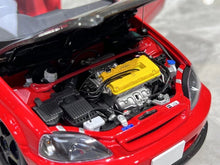 Load image into Gallery viewer, MH 1:18 Red JDM Civic Type R EK9 B16B Vtec Engine Model Diecast Metal Car New Collection

