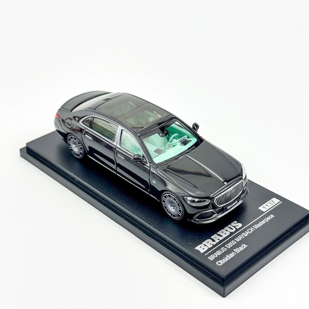 ARBox 1:64 Black Brabus S850 Maybach Luxury Sedan Model Diecast Metal Car New Collection