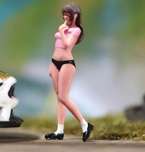 Load image into Gallery viewer, 1:64 Painted Figure Model Miniature Resin Diorama Sand Shy Girl Lady Cute Beauty Collection
