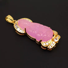 Load image into Gallery viewer, Nature Jade Guanyin Pendant Necklace Gift Jewelry charm Blessing Fortune New gg
