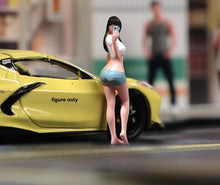 Load image into Gallery viewer, 1:64 Painted Unpainted Figure Model Miniature Resin Diorama Sand Selfie Beauty

