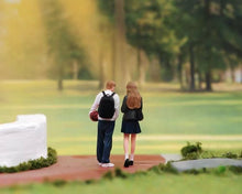 Load image into Gallery viewer, 1:64 Painted Figure Model Miniature Resin Diorama Sand School Couple Lovers Toy
