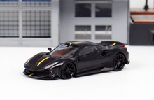 Load image into Gallery viewer, DCM 1:64 Black Novitec 488 Pista Racing Sports Model Diecast Metal Car New
