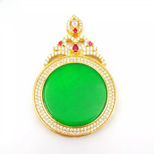 Load image into Gallery viewer, Nature Jade Fortune Pendant Necklace Gift Jewelry charm Blessing Lucky New c
