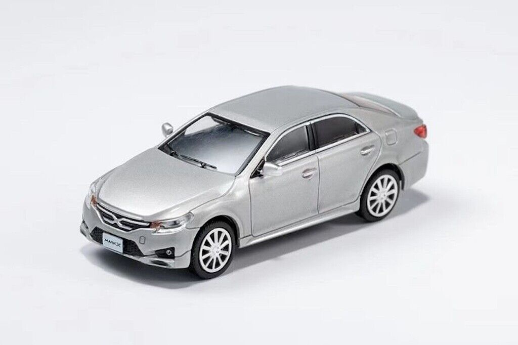 GCD 1:64 Silver Toyota Reiz Mark X Racing Sports Sedan Model Toy Diecast Metal Car