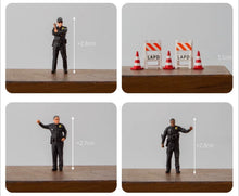 Load image into Gallery viewer, 1:64 Painted Figure Model Miniature Resin Diorama Sand Policeman Police Traffic
