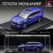 Load image into Gallery viewer, LCD 1:64 Blue Toyota Highlander SUV Sports Model Toy Diecast Metal Car Box
