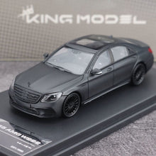 Load image into Gallery viewer, King 1:64 Matte Black AMG S65 W222 Luxury Sports Model Diecast Metal Car New Collection
