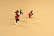 Load image into Gallery viewer, 1:64 Painted Figure Model Miniature Resin Diorama Sand Runners Running Athletes
