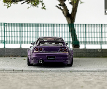 Load image into Gallery viewer, Inno 1:64 Purple Skyline GTR R33 Pandem Rocket Bunny Model Diecast Metal Car

