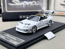 Load image into Gallery viewer, FS 1:64 White Supra A80 Targa Convertible Sports Model Diecast Metal Car New Collection
