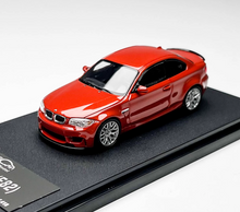 Load image into Gallery viewer, 7cm 1:64 Orange 1M E82 Couple Silver Rims Sports Model Diecast Metal Car New Collection
