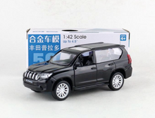 Load image into Gallery viewer, CCA 1:42 Black TOYOTA Land Cruiser Prado SUV Sports Model Toy Diecast Metal Car BN
