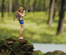 Load image into Gallery viewer, 1:64 Painted Figure Model Miniature Resin Diorama Toy Hiker Climber Backpacker New Collection
