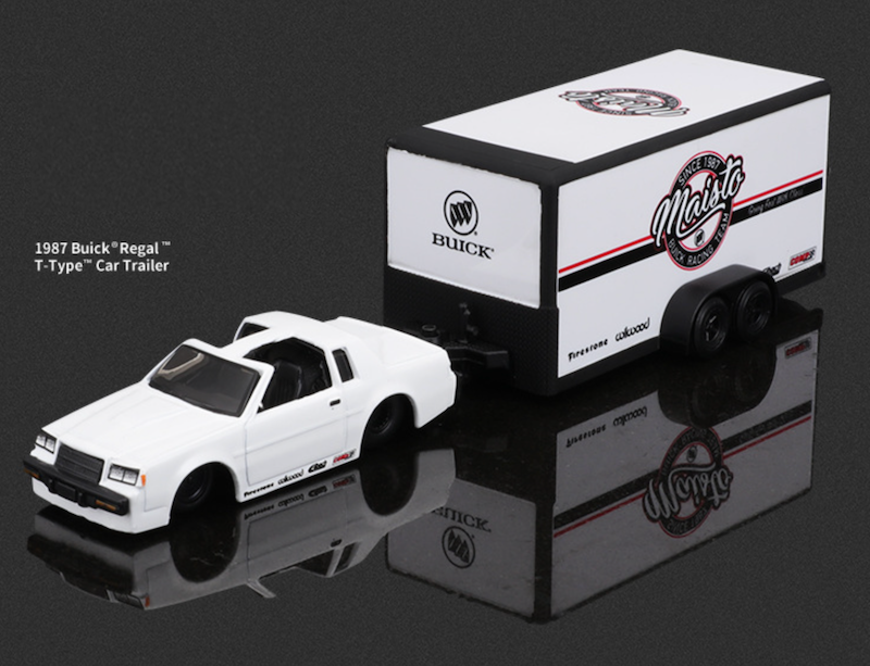 Maisto 1:64 White 1987 Regal T Type Trailer Model Toy Diecast Metal Car BN