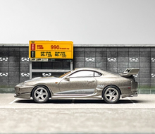 Load image into Gallery viewer, MINIGT 1:64 Gray Supra A80 Veilside Combat Sports Model Diecast Metal Car BN
