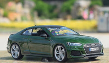 Load image into Gallery viewer, Bburago 1:24 Green RS5 Coupe Racing Sports Model Toy Diecast Metal Car Box BN
