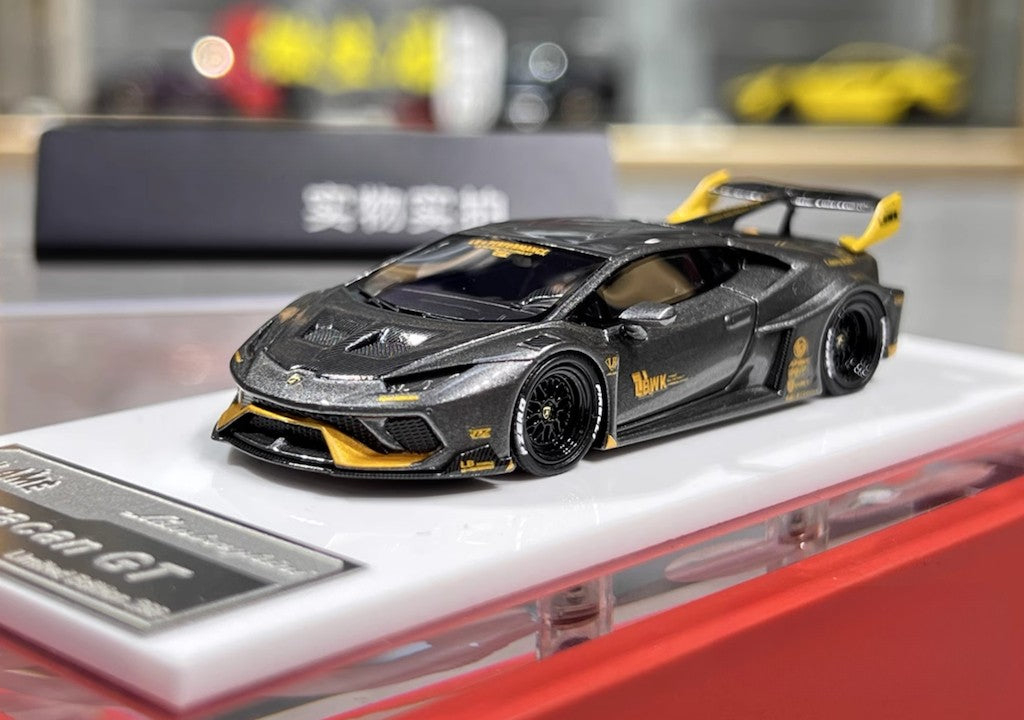 1:64 Gray Lp610 Huracan GT Sports Model Diecast Resin Car New Collection