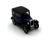 Load image into Gallery viewer, OXFORD 1:76 Blue Austin 7 RN Classic Vintage Model Diecast Metal Car New
