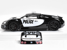 Load image into Gallery viewer, Mortal 1:64 Black Police Veyron SS Racing Sports Model Diecast Metal Car New Collection
