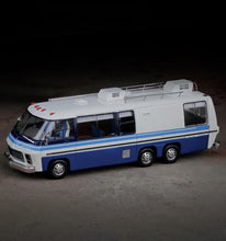 Load image into Gallery viewer, MK 1:64 Blue APA GMC Motor Home Road Trip RV Van Model Diecast Resin Car New Collection
