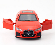 Load image into Gallery viewer, CCA 1:42 BMW i4 M50 Sedan Racing Sports Model Toy Diecast Metal Car BN
