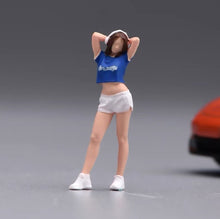 Load image into Gallery viewer, 1:64 Painted Figure Model Miniature Resin Diorama Sand Fashion Lady Headset Girl
