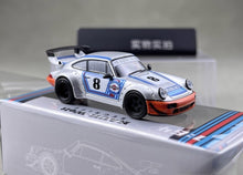 Load image into Gallery viewer, MM 1:64 Silver RWB 964 #8 Racing Sports Model Diecast Metal Car New Collection
