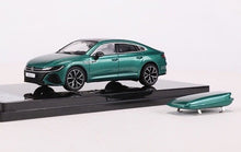 Load image into Gallery viewer, GCD 1:64 Green Volkswagen Arteon R CC Coupe Sports Roof Box Model Toy Metal Car BN
