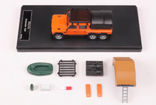 Load image into Gallery viewer, GCD 1:64 Orange ORV Defender 6x6 Camper Tent SUV Model Diecast Metal Car New
