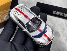 Load image into Gallery viewer, TOC 1:64 Silver Red Stripe 812C Coupe Sports Model Diecast Metal Car New Collection
