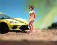 Load image into Gallery viewer, 1:64 Painted Figure Model Miniature Resin Diorama Sand Sexy Girl Lady Bikini Toy
