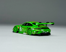 Load image into Gallery viewer, 1:64 Green Dinosaur H300 Trailer Truck 911 GT3 Set Model Diecast Metal Car New Collection
