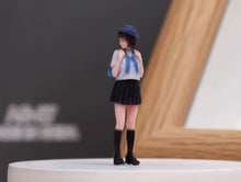 Load image into Gallery viewer, 1:64 Painted Figure Model Miniature Resin Diorama Toy Sand Uniform Pretty Girl

